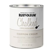 Rust-Oleum Chalked Paint, Matte, Chiffon Cream, 1 qt 329598